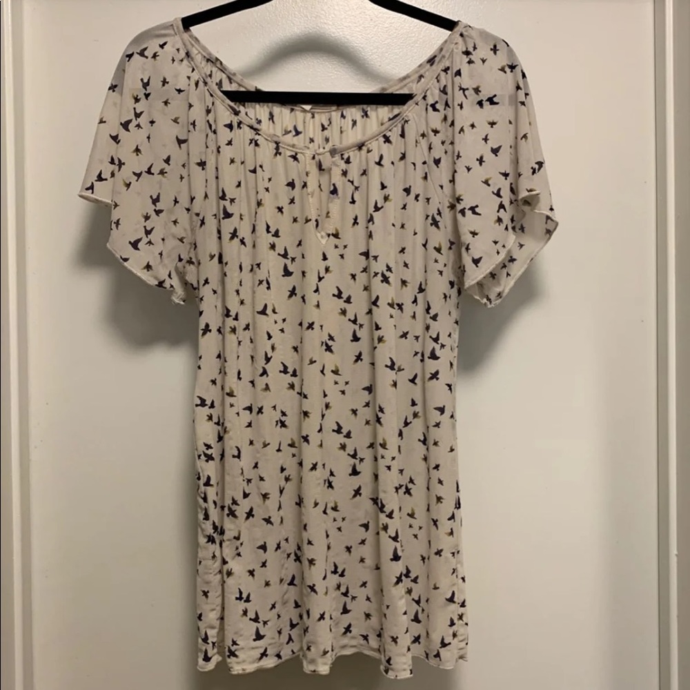 🌺🌺Bird print blouse